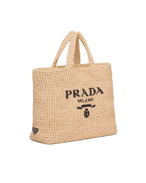 bolso rafia prada|Prada Raffia Tote Bag .